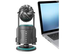 GjnjfdF Ventilateur de Bureau - Rocket Shape Portable Personal Cooler With Light | Rechargeable Personal Desk Fan With Mist Spray - Pour Dortoir Cuisine Extérieur Maison Pique-Nique