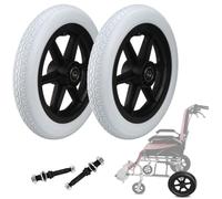 GJPXFR 12 Pouces Roulettes De Roulette Arrière, Roues Arrière En Caoutchouc Solide De Remplacement, 30cm Pneus De Rechange Pour Fauteuil Roulant Manuel(Gray)