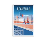 GJrjdb Affiche de voyage vintage Deauville 20 x 30 cm