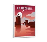 GJrjdb Affiches de voyage vintage AFFICHE LA ROCHELLE 20 x 30 cm
