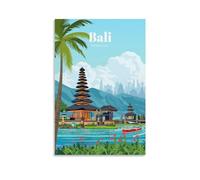 GJrjdb Poster vintage de voyage Bali Indonessie 30 x 45 cm