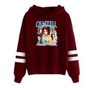 GJRJS Chappell Roan Vintage Hoodie Sweats à Capuche Merch,Mode Décontracté Sweats à Capuche Streetwear,Rouge,3XL