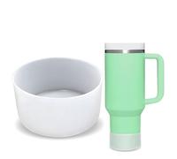 GJV Pare-chocs de protection en silicone pour bouteille Stanley Quencher Adventure 1200 ml, 880,5 g, 590 ml, 850,5 g, manchon inférieur de bouteille d'eau, accessoires pour tasse Stanley (transparent,