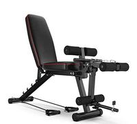GJXJY Réglable Banc de Musculation Banc Workout Banc de Musculation avec Extension Jambe Leg Curl, Fitness Réglable Banc d'entraînement Pliable Fitness Banc, 5 Positions Dossier