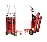 GJYDPU Diable Electrique 1500W Portée Monte Escalier Electrique 1100lbs Moteur sans Balais Batterie Détachable 48V/42Ah 6-8h Autonomie Lourd Escalier Déménagement Logistique Sack Truck