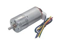 GJZIFGFWQ Moteur à Courant continu 6v 12v 24v Moteur électrique Couple élevé Engrenages avec encodeur : 35 TR/Min, Tension 6 V(6v,12RPM)