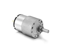 GJZIFGFWQ Moteur à Courant continu JGB37-520 DC 6V/12V/24V Engrenages Couple élevé électrique boîte de Vitesses en métal : 12 TR/Min, Tension 6 V(12v,600rpm)