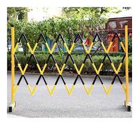 GJZQDKX Barrière Mobile rétractable et Extensible, portillon de sécurité Industriel en métal avec roulettes pour Le contrôle du trafic et la Gestion des foules