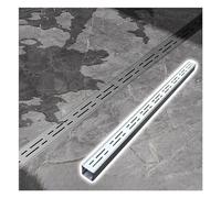 GJZQDKX Caniveau de Drainage en Acier Inoxydable avec Grille, 100 x 8 x 3 cm, système de Drainage extérieur pour la Gestion des eaux pluviales et des eaux usées, Solution de Drainage linéaire