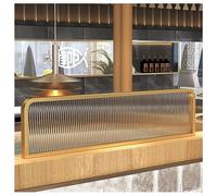 GJZQDKX Cloison de Bureau dorée - Panneau autoportant à Fixer sur Un Bureau pour Bureaux, Restaurants et réceptions - 1,2 m x 60 cm - Séparateur de Protection pour Une confidentialité Accrue