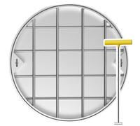 GJZQDKX Couvercles de bassins d'eaux usées Invisibles renforcés - Couvercle de Remplacement Robuste en Acier Inoxydable pour fosses septiques pour allées et autoroutes Grandes Tailles : 30