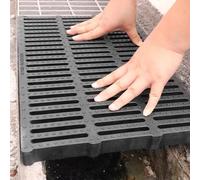 GJZQDKX Grille de Drainage extérieure - Système de Grille Durable pour Un Drainage Efficace des eaux pluviales sur Les trottoirs, dans Les garages et Les Zones industrielles