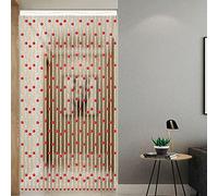 GJZQDKX Rideau de Perles en Bois Naturel pour la décoration intérieure, cloison de séparation pour pièce ou Couloir, Perles de Porte en Bois, Stores de Porte Suspendus en Perles Faits à la Main, fac