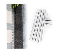 GJZQDKX Système de caniveaux d'évacuation des eaux pluviales : gouttière rectangulaire étroite avec Grille/Plaque métallique pour terrasse, Cour et Garage - Solution Efficace de dérivation et de dra