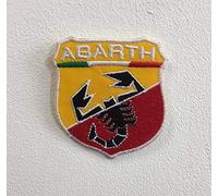 GK Écusson brodé Abarth Racing Cars Art Patch 1 pièce 6 cm x 7 cm Rouge Noir Blanc
