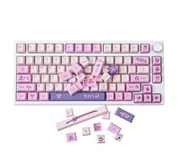GK GAMAKAY Lot de 133 touches violettes en PBT à sublimation thermique Shensakura pour clavier de jeu mécanique 61/64/68/75/80/84/87/98/104/108 (violet)