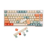 GK GAMAKAY Lot de 145 touches sur le thème de l'amour d'été, profil Cherry PBT Dye-Sub à double tir, convient pour clavier de jeu mécanique LK67 TK75/87/98/104/108 ANSI (orange)