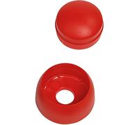 GK Lot de 10 cache-vis rouges pour tour de jeu, balançoire, lot de 10 (rouge)