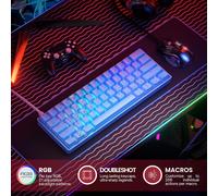 GK61 60% v3Compact Mechanical Gaming Keyboard61 Multicolored Keys,RGB LED Bright for PC/Mac Gamer,ANSI US Layout (Blue,Optical Brown Switch)
