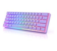 GK61 Mechanical Gaming Keyboard 60 Percent | 61 RGB Rainbow LED Backlit Programmable Keys | USB Wired | for Mac and Windows PC [A5]