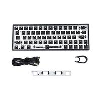 GK64 GK64xs RGB Hot Swap Programmable Bluetooth Boîtier PCB Plaque Clavier Cherry MX Kit DIY Espace remplaçable