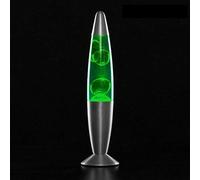 GKA Lampe à lave Magma - 34 cm - Lampe de table - Lampe d'ambiance avec ampoule de rechange - Vert