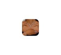 Gkaopi 3 Pièces Parure Bijoux Femme Mariage Femme Cristal Mariée Collier Pendentif Boucles d'oreilles et Bracelet Cubique Zircone de Bijoux Ensemble Mariage d'honneur Bijoux