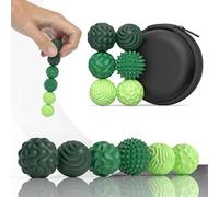 Gkaopi 4 Pièces Boules Anti-Stress Magnétiques en Silicone, Jouets Sensoriels Décompression Texturées pour Enfants et Adultes, Balle Fidget Toys Anti-Anxiété pour du Stress, TDAH, Autisme (Vert6)