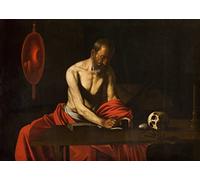 GKAZGQPR Célèbre Affiche Artistique Peinture d'art Murale Saint de Michel-Ange Merisi Caravage Peinture d'art Murale Pour la Décoration Murale 60x90cm