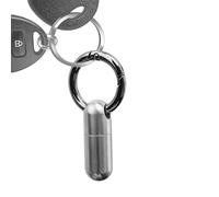 GkgWuxf Boîte à médicaments portable en métal - Pilulier étanche en titane | Petit pilulier quotidien antirouille porte-clés pour poche