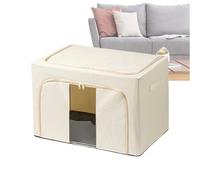 GkgWuxf Boîte de rangement empilable pour vêtements | Boîte de rangement pliable en tissu Oxford pour vêtements, boîte de rangement domestique de grande capacité avec couvercle, organiseurs de placard