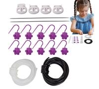 GkgWuxf Bouchons d'aiguille | 4 embouts d'aiguille à tricoter - 2 épingles métalliques, 10 marqueurs, 2 tubes creux, accessoires de crochet