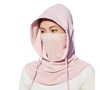 GkgWuxf Cache-cou avec protection UV - Protection solaire UV - Capuche complète - Chapeau pare-soleil respirant pour cyclisme, ski, pêche pour homme et femme, rose, Refer to description