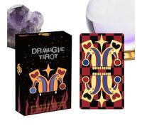 GkgWuxf Cartes de tarot pour débutants, 78 pièces, jeu de divination, jeu de société de divination, pour , adultes, chercheurs spirituels, praticiens de méditation, personnes réfléchissantes