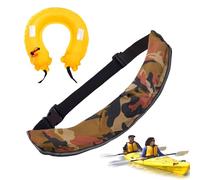 GkgWuxf Ceinture gonflable | Pack ceinture gonflable | Outil réfléchissant compact réglable avec sifflet pour kayak, pêche, sports de plein air hommes femmes