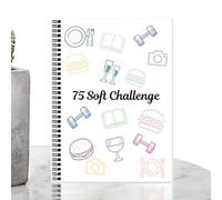 GkgWuxf Challenge Carnet de notes - Organiseur quotidien | 75 feuilles de défi Planification des tâches Classeur pour les voyages, l'école, le travail, l'apprentissage, la maison, les vacances