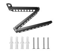 GkgWuxf Cintre mural extensible à trois volets pour vêtements - Forte capacité de charge - Économie d'espace pour une organisation efficace de la maison