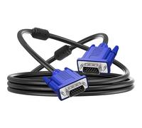 GkgWuxf Cordon VGA pour écran d'ordinateur,cordon pour écran d'ordinateur - Câble vidéo anti-interférence pour moniteur - Cordons d'ordinateur cordon de moniteur réutilisable pour l'école à domicile