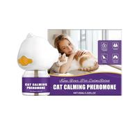 GkgWuxf Diffuseur apaisant pour chats, 45 ml, longue durée pour chatons - Diffuseur pour animaux de compagnie - Contre les griffures, les querelles le marquage pour réduire l'agression