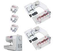 GkgWuxf Guide de bord pour machine à coudre - Lot de 5 pinces à sertir - Attaches de précision réglables et robustes pour vêtements, matelassage, broderie