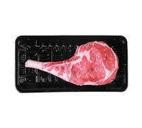 GkgWuxf Jouet couineur à mâcher pour chien, design en forme de steak, poupée de nettoyage des dents pour chiot - Jouet interactif à mâcher résistant aux morsures pour chiots de taille moyenne et