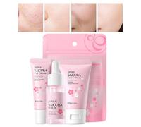 GkgWuxf Kit Complet de Soins Hydratants,Crème Hydratante Jour 30g | Comprend Crème pour les Yeux 15g et Solution Visage 17ml, Produit de Beauté Apaisant et Nourrissant pour Voyage Sac de Sport