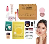 GkgWuxf Kit de Maquillage Complet - Trousse de Maquillage de Voyage,Fondation Correcteur Cosmétique Rouge À Lèvres Pinceaux Ensemble Pour Femmes Et Jeunes Filles Fêtes Mariages Salon