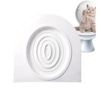 GkgWuxf Kit D'entraînement De Toilette pour Chat, Entraîneur De Toilette Professionnel pour Chat en PVC, Réutilisable Et Respectueux pour Chat,Entraîneur De Toilettes pour Chat Universel