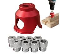 GkgWuxf Localisateur de perçage de trou droit, positionneur de perçage de trou droit à 90 degrés pour le travail du bois, la cheville et le centrage, outil à main pour bureau, chaise, armoire, placard