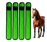 GkgWuxf Lot de 4 lampes pour jambes - Équipement d'équitation avec visibilité - 4 modes - Bandages de sécurité - Pour les chevaux de nuit, les sentiers, les parades, les écuries, les ranch