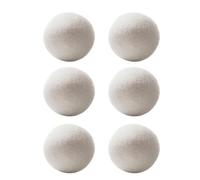 GkgWuxf Lot de 6 balles de séchage réutilisables | Adoucissant naturel - Boule adoucissante réutilisable, réduit les plis des vêtements et économise du temps de séchage