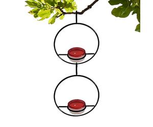 GkgWuxf Mangeoire pour colibri - Station d'alimentation ronde anti-fuite - Mangeoire anti-fourmis - pour les femmes amatrices de colibris pour observer le jardin, le balcon, la terrasse, le porche