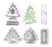 GkgWuxf Moule Arbre de Noël | Moule Silicone Flocon De Neige pour Ornement De Bureau | Outils De Décoration Festive Artisanat À Démoulage Facile,pour Atelier Maison Fêtes Saisonnières