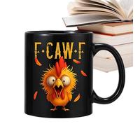 GkgWuxf Mug À Café De Voyage,350 ml Ustensiles De Boisson Pour Lait Et Eau De La Céramique Nouveauté | Tasses À Café Drôles Sur Le Thème Des Poules Pour Halloween,Pour Femmes Et Hommes Cuisine Bar